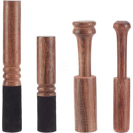 Olycraft 4Pcs 4 Style Mahogany Striker AJEW-OC0003-66-1