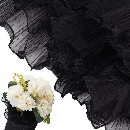 Polyester Flower Bouquet Wrapping Mesh Paper DIY-WH0542-37A-1