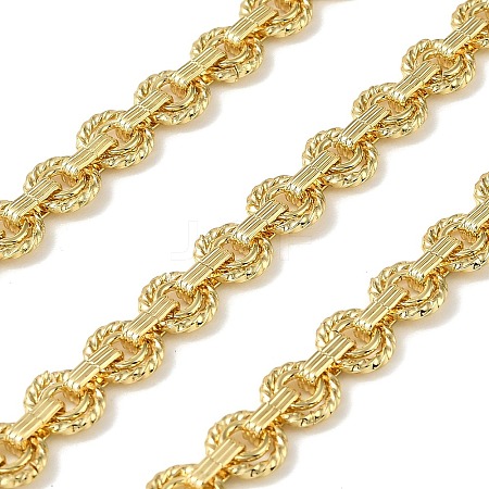 Brass Twisted Ring Link Chains CHC-NH0001-01G-1
