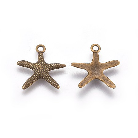 Tibetan Style Alloy Pendants TIBEP-EA306YKG-AB-FF-1