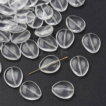 Teardrop Transparent Acrylic Beads X-TACR-R122-A01-1