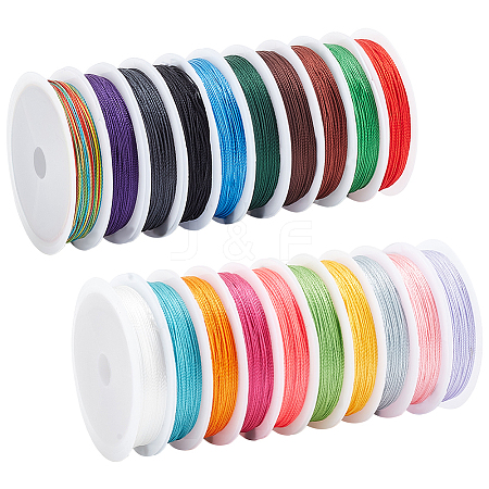  20 Rolls 20 Colors Polyester Round Thread OCOR-PH0002-64B-1