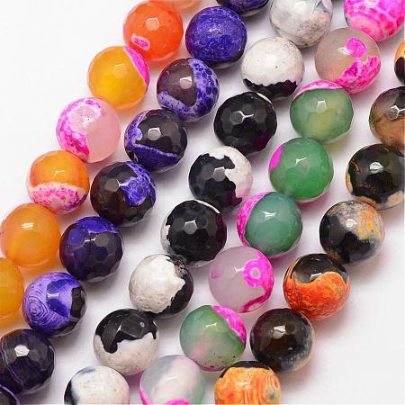 Natural Fire Crackle Agate Bead Strands G-K166-06F-10mm-1