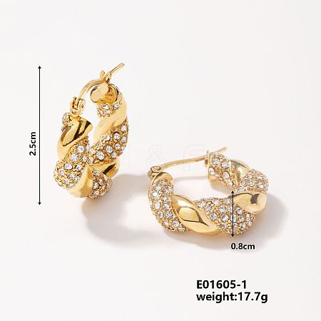 Vintage Diamond Inlaid Earrings IC0437-1