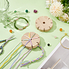 Wood Bracelet Knitters WOOD-WH0029-111-5