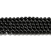 Natural Black Onyx Beads Strands G-Q004-C01-01-1