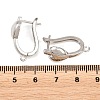 Brass Hoop Earring Findings KK-K340-40P-3