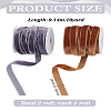 20 Yards 2 Colors Single Face Velvet Ribbons OCOR-LP0001-08-2