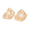 Brass Micro Pave Clear Cubic Zirconia Pendants CU-CBAD58F-02G-3