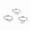 Natural Quartz Crystal Chips Finger Ring RJEW-L082-03P-02-1