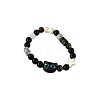 Wood and Glass Beaded Bracelets FS-WG04B26-03-1
