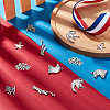 60Pcs 6 Style Independence Day Theme Tibetan Style Zinc Alloy Pendants TIBEP-SC0002-05-4