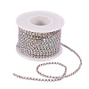 Brass Rhinestone Strass Chains CHC-T001-SS10-02S-6