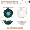 2Pcs 2 Colors Porcelain Brush Holder OFST-PH0001-06A-2