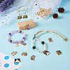 28Pcs 14 Style Printed Alloy Pendants FIND-BG0001-04-7