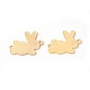 Brass Bunny Links connectors X-KK-F772-14G-1