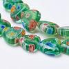 Handmade Millefiori Glass Beads Strands LK-F009-04-3