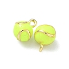 Brass Enamel Pendants KK-I476-28B-G03-2