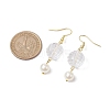 Acrylic Faceted Round Dangle Earrings EJEW-JE05833-3