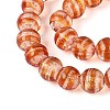 Handmade Foil Glass Beads Strands FOIL-N033-05E-3