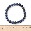 Natural Sodalite Beaded Stretch Bracelets X-BJEW-F203-05-4