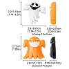 6Pcs 6 Styles Halloween Opaque Resin Decoden Cabochons CRES-FS0001-67-4