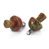 Natural Unakite Pendants G-N0325-10J-3