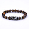 Natural Tiger Eye Beaded Stretch for Women Men YW9110-3-1