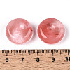 Cherry Quartz Glass Pendants G-N353-05A-14-3