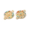 Tibetan Style Alloy Connector Charms FIND-H039-70KCG-2