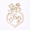 Wooden Pendant Decorations AJEW-WH0110-01-2