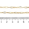 Ion Plating(IP) 304 Stainless Steel Paperclip Chain Necklace for Women NJEW-G097-14G-2