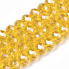 Electroplate Glass Beads Strands EGLA-A034-T10mm-A04-1