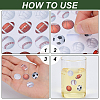 2 Sets Paper Self-Adhesive Stickers DIY-PH0036-04-3