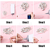 80Pcs 4 Styles Brass Cord Ends KK-BBC0025-66-6
