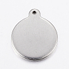 Non-Tarnish 304 Stainless Steel Pendants STAS-G172-41P-2