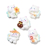 Cute Opaque Resin Decoden Cabochons RESI-S02-08-1