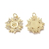 Brass Micro Pave Clear Cubic Zirconia Pendant Settings For Enamel ZIRC-Q023-11G-1