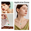 Transparent Acrylic Flower Pendants PALLOY-TADJ00011-7