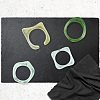 4 Styles Resin & Acrylic Finger Rings for Women RJEW-SC0001-24-6