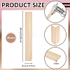 Unfinished Pine Wood Rectangle Shape Slices LS-WOOD-WH0002-63B-2