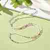 Glass Seed Beaded Elastic Waist Bead Chains NJEW-C00021-04-3