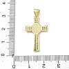 Brass Micro Pave Clear Cubic Zirconia Pendants KK-P350-16G-04-3