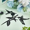 Iron Swallow Garden Ornaments HJEW-WH0028-82-4