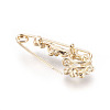 Golden Plated Alloy Brooches JEWB-WH0003-10G-2