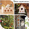40Pcs 3 Styles Star Rust Iron Big Pendants IFIN-GF0001-13C-4