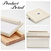 Imitation Leather Cover Wooden Slant Back Necklace Organizer Display Trays NDIS-WH0017-02B-4