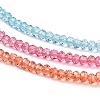 Transparent Painted Glass Beads Strands X1-DGLA-A034-T2mm-A11-3
