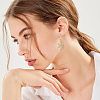 16Pcs Brass Cubic Zirconia Earring Hooks KK-BBC0027-64G-6