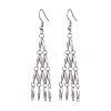 Non-Tarnish 304 Stainless Steel Link Bar Dangle Earrings EJEW-JE05965-02-1